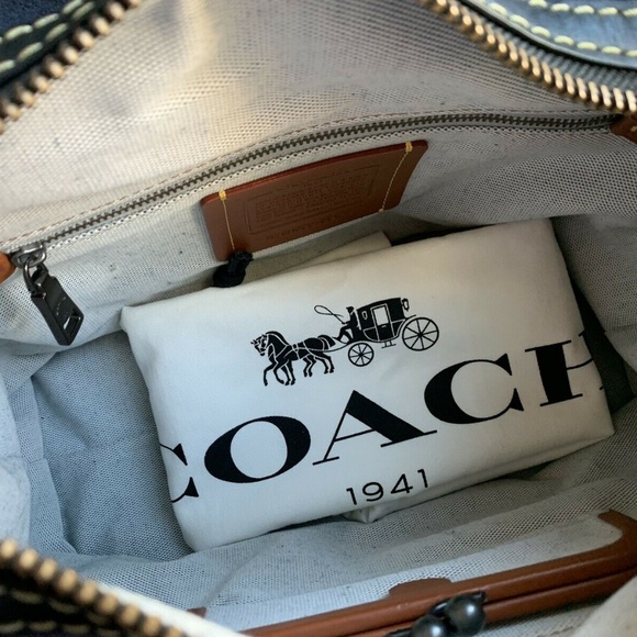 SOLD $700 _COACH Leather Rogue 30 Crossbody - Picture 7 of 8